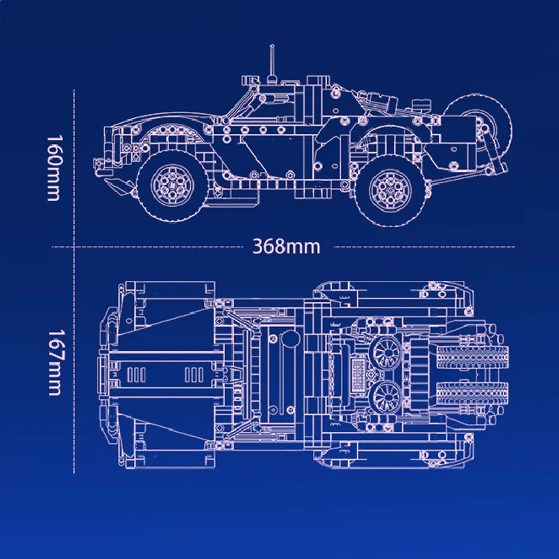 Sembo Dakar Trophy Truck 715006 | 1341PCS