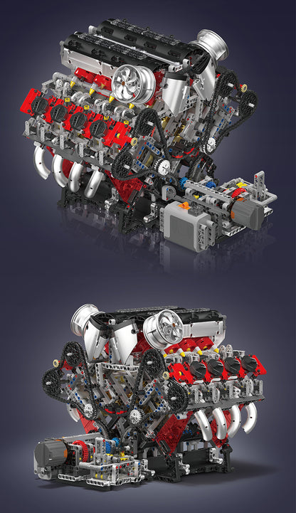 Mould King F488 Supercar V8 Engine 10130 | 2718PCS