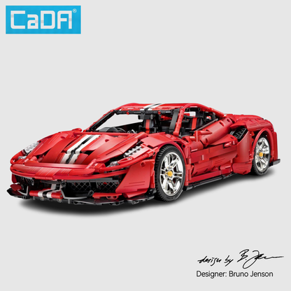 CaDA Red Italian Supercar - C61042 / 61043 | 3187PCS