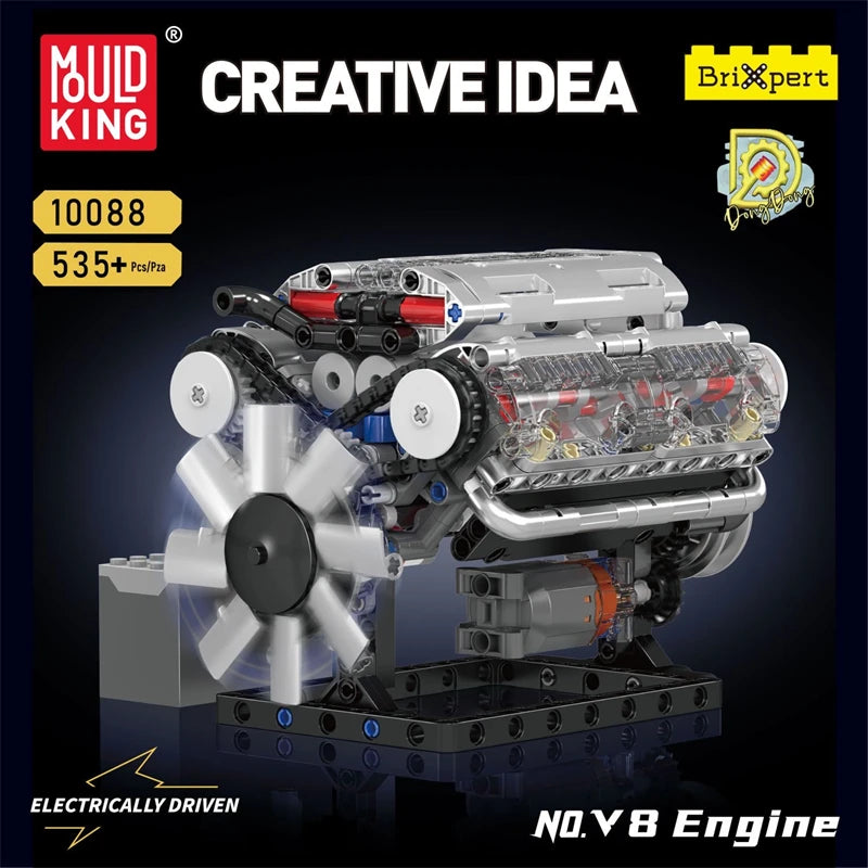 Mould King V8 Engine 10088 | 535PCS