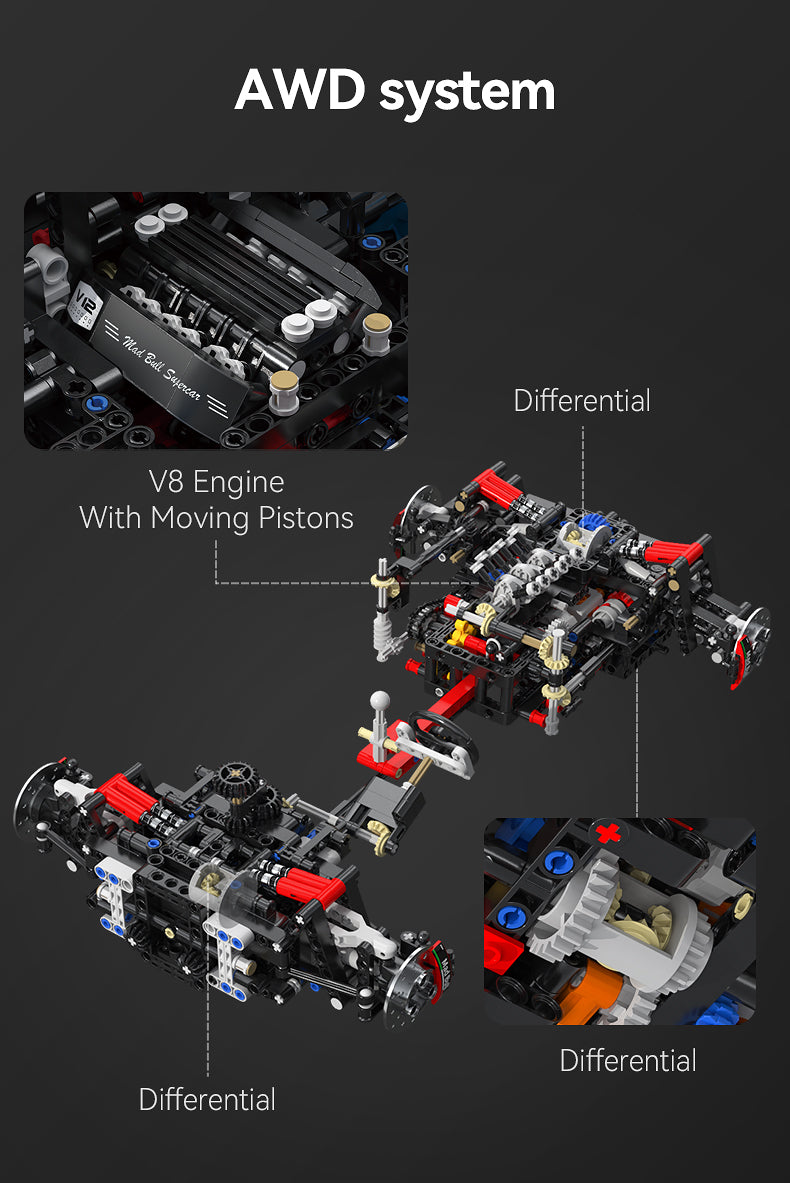 CaDA Supercar 770-4 C61041 | 3842PCS