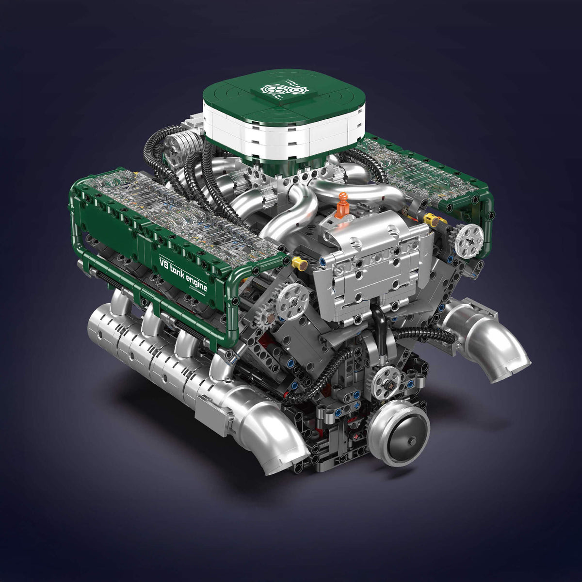 Mald Engine Mould King V8 Tank Engine 10182 | 2250PCS – Blocks 'n Motors
