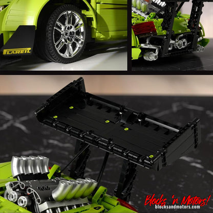 K-BOX R8 Sport Green Beast 10516 | 2641PCS