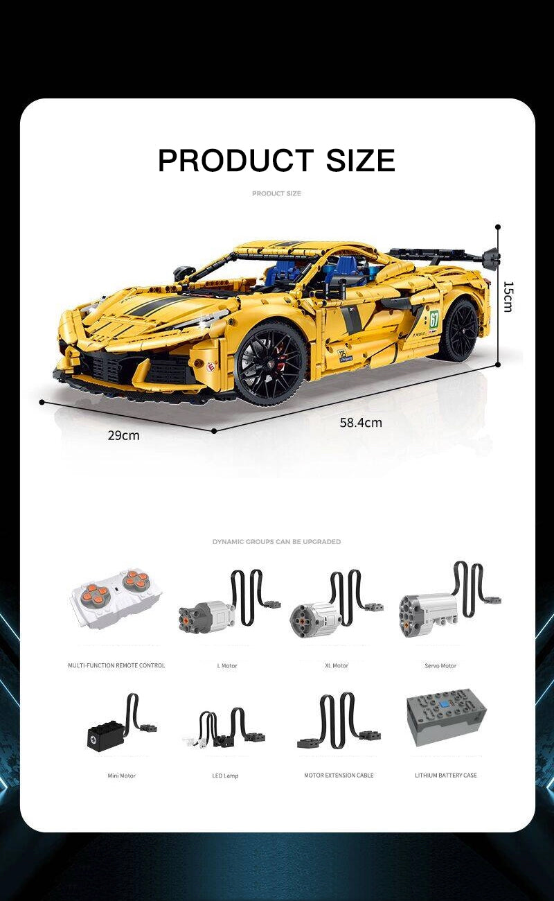 GULY Kervtte Z06 Sportcar 10622 RC | 3788PCS