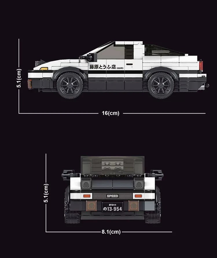 Mould King Initial D Toyota AE86 Trueno 27013S | 427PCS